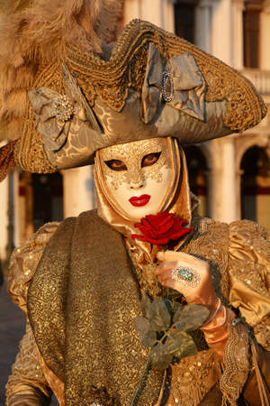 Mask at Venice Carnivalの写真素材