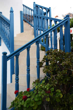 Typical view of Mykonos - Greeceの写真素材