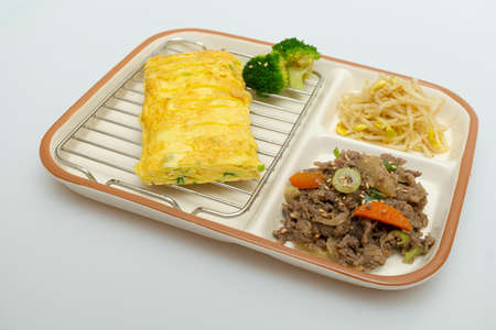 A deliciously balanced nutritious meal on the plateの写真素材