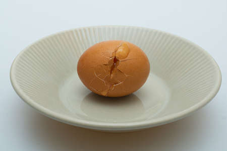 Fresh raw eggs in a bowl concept