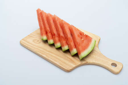 Sweet and delicious summer seasonal fruit, watermelonの写真素材