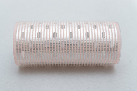 hair rolls for beauty products on a white backgroundの写真素材
