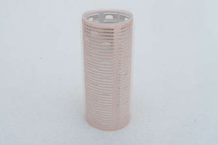 hair rolls for beauty products on a white backgroundの写真素材