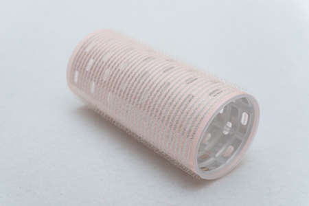 hair rolls for beauty products on a white backgroundの写真素材
