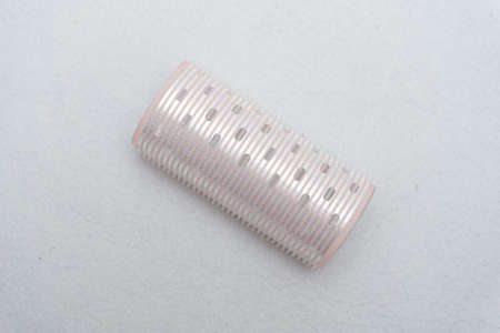 hair rolls for beauty products on a white backgroundの写真素材