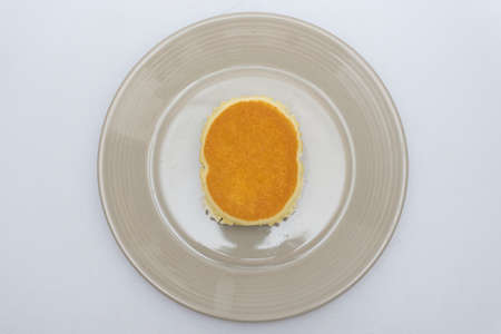 Delicious looking cheese bread in a bowlの写真素材