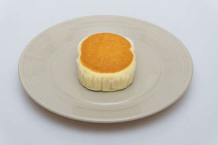 Delicious looking cheese bread in a bowlの写真素材