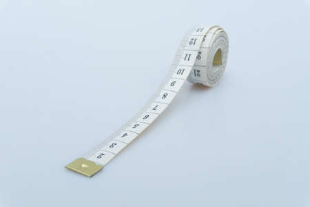 Tape measure to measure various body partsの写真素材