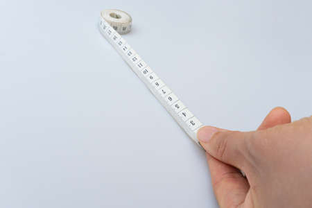 Tape measure to measure various body partsの写真素材