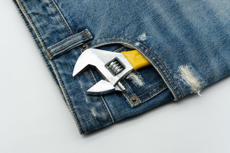 Various work tools and work clothes conceptの写真素材