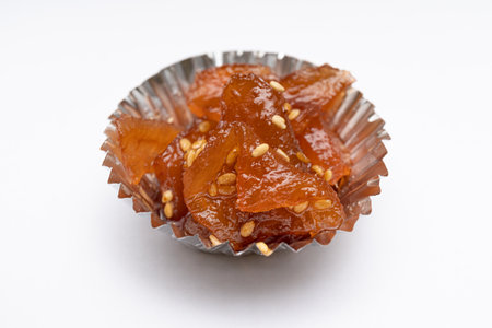 Korean side dishes in a delicious-looking silver foil caseの写真素材