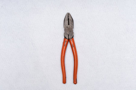 Various household tools such as hammer and tape measure screwdriverの写真素材