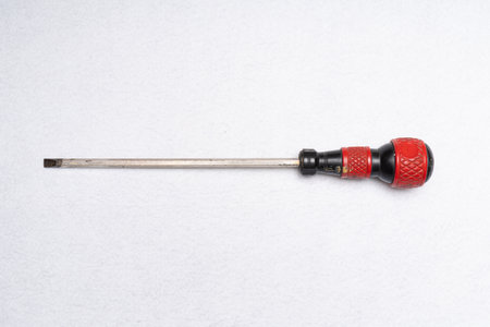 Various household tools such as hammer and tape measure screwdriverの写真素材