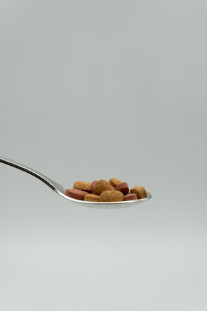 Medical concept using pills and various propsの写真素材