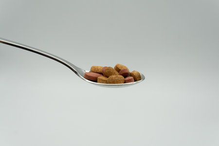 Medical concept using pills and various propsの写真素材