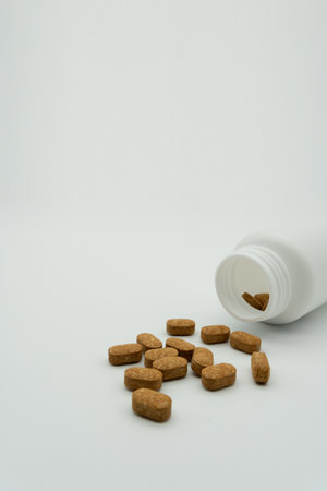 Medical concept using pills and various propsの写真素材