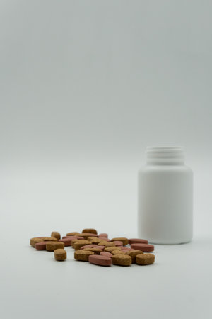 Medical concept using pills and various propsの写真素材