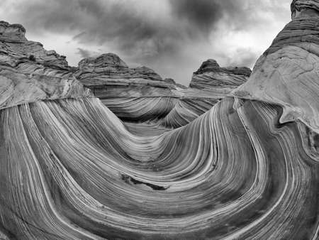 The Wave at Coyote Buttes North, Arizona, USAの写真素材