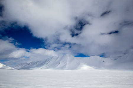 Arctic winter in south Spitsbergenの写真素材