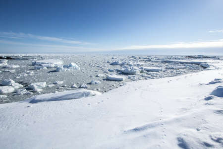 Arctic winter in the south of Spitsbergen