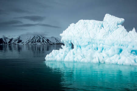 Arctic winter in the south of Spitsbergenの写真素材