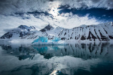 Arctic winter in the south of Spitsbergenの写真素材