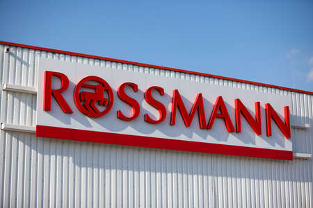 Czestochowa, Poland - 17 March 2020: Rossmann store. Rossmann GmbH commonly known as Rossmann Drogeria Parfumeria Cosmetic Shop is the second largest drugstore chain based in Germanyのeditorial素材