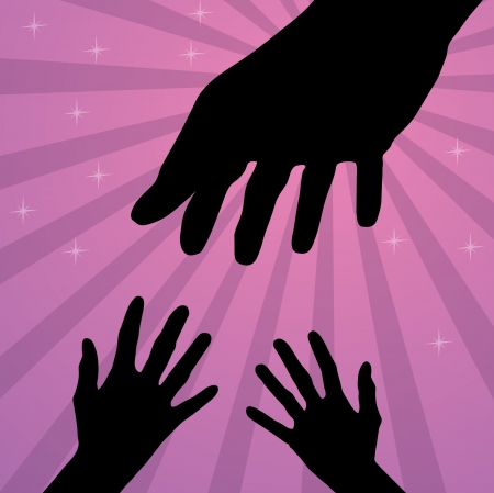 Helping handのイラスト素材