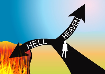 Heaven and Hellのイラスト素材