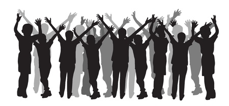 People silhouetteのイラスト素材