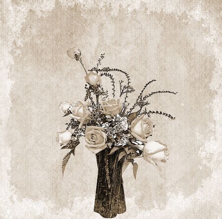 Vintage floral backgroundの写真素材
