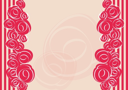 Greeting card with rose のイラスト素材