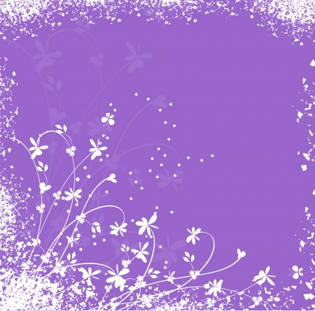 Grunge flower backgroundのイラスト素材