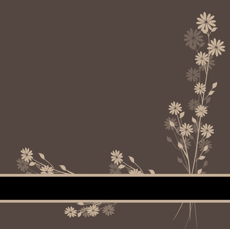 Flower cardのイラスト素材
