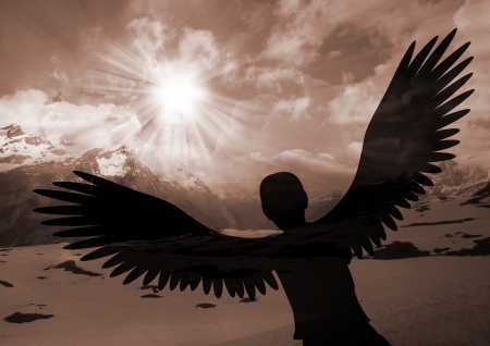Soar like an eagleの写真素材
