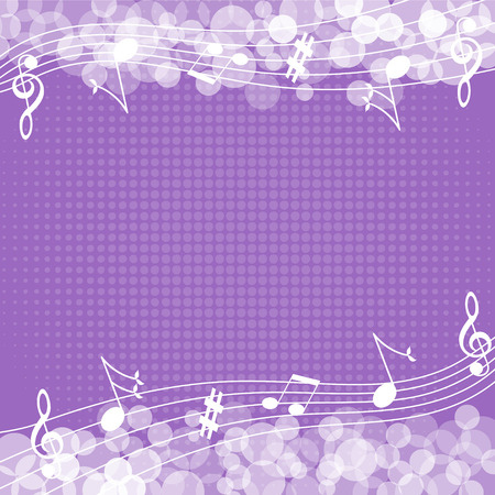 Music notes background-Vector illustrationのイラスト素材