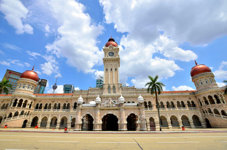 Kuala Lumpur,Malaysia- February 16, 2014  The Sultan Abdul Samad building is located in front of the Merdeka Square in Jalan Raja,Kuala Lumpur Malaysia のeditorial素材