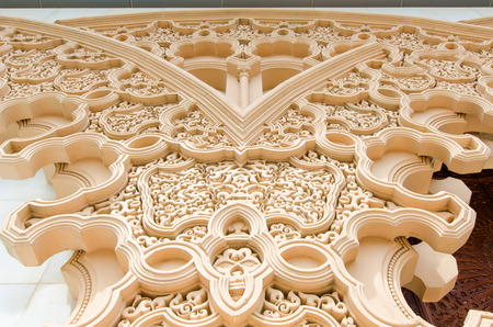 Details of Moroccan architecture in Moroccan Pavilion Putrajaya Malaysiaの写真素材