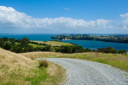 Beautiful landscape in Shakespear Regional Park, Auckland Region, New Zealandの写真素材
