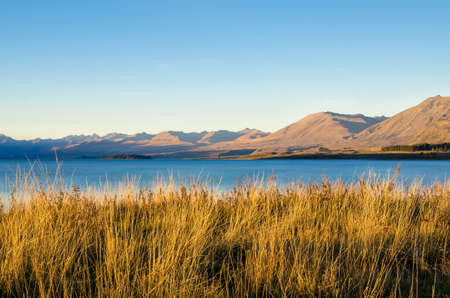 Lake Tekapo in New Zealandの写真素材
