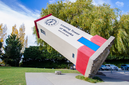 Wanaka,New Zealand - April 29,2016 : Leaning Tower of Wanaka which is located at south island in New...