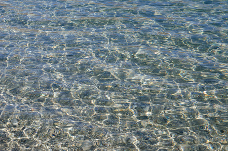 Clean and clear water in Lake Wanaka in New Zealandの写真素材