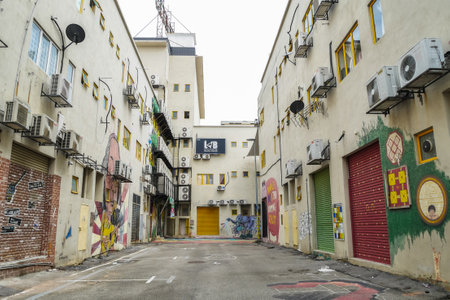 Shah Alam,Malaysia - June 26,2017 : Famous street art in Shah Alam, Malaysia.It was painted in conjunction with the 2014 Street Art Selangor Festival.のeditorial素材