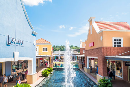 Malacca,Malaysia - July 16,2017 :Freeport A'Famosa Outlet is the biggest shopping mall in Alor Gajah, which is housing more than 70 international sports, fashion,and accessories brands at great rates.のeditorial素材