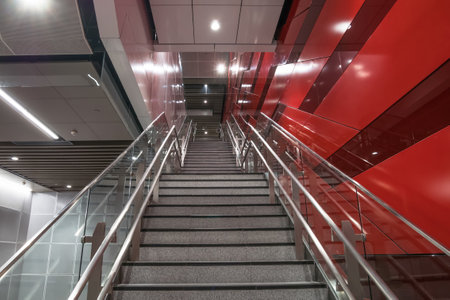 Kuala Lumpur,Malaysia - July 25,2017 : Latest MRT (Mass Rapid Transit) Bukit Bintang station. MRT is the latest public transportation system in Klang Valley from Sungai Buloh to Kajang.のeditorial素材