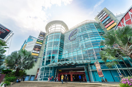 Selangor, Malaysia - December 16,2017 : Exterior view of The Curve Mall which is located in Mutiara...