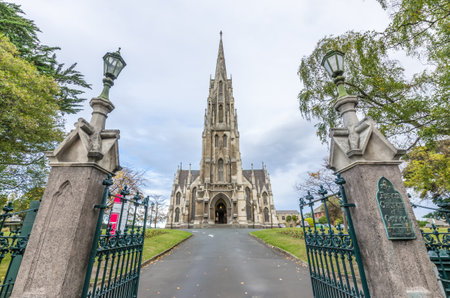 Dunedin,New Zealand - May 1,2016 : The First Church of Otago in Dunedin, New Zealandのeditorial素材