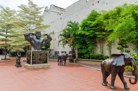 Malacca, Malaysia - April 22, 2019: Statue of Datuk Wira Dr. Gan Boon Leong, known asのeditorial素材