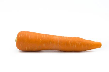 Fresh carrot isolated on white backgroundの写真素材