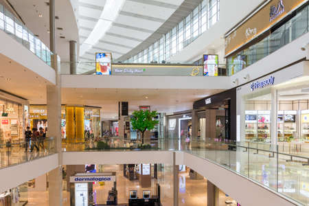 Kuala Lumpur,Malaysia - June 10,2022 : Interior view of the Pavilion Kuala Lumpur. People can seen exploring and shopping around it.のeditorial素材